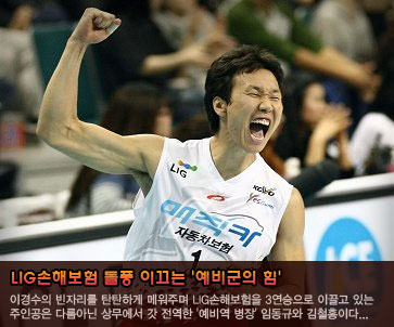 LIG손해보험 돌풍 이끄는 ''예비군의 힘''